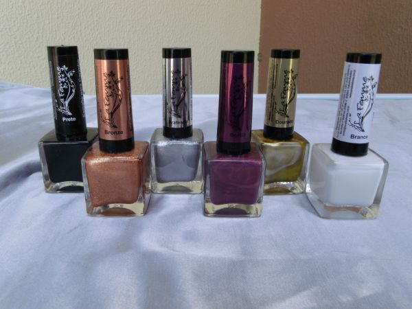 Esmalte Profissional Para Carimbo La Femme Kit Com 6 Unid